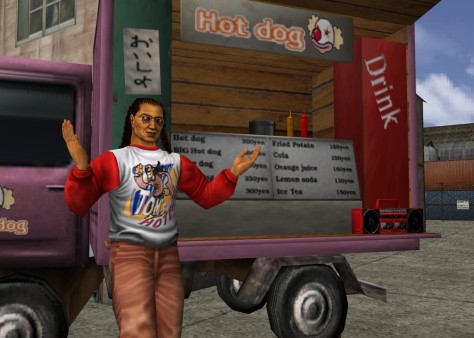 Tom, the Jamaican hot dog vendor.