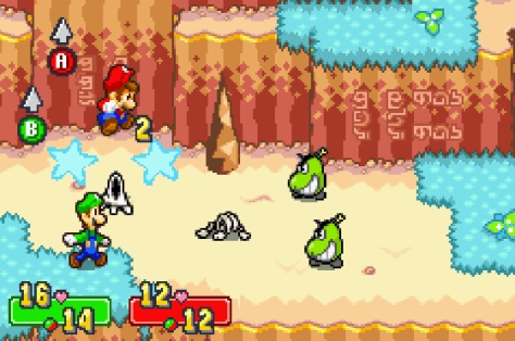 Mario &amp; Luigi Superstar Saga - Game Boy Advance - Combat